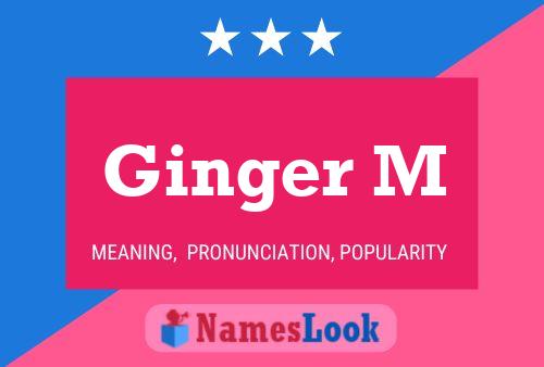 Ginger M Naam Poster