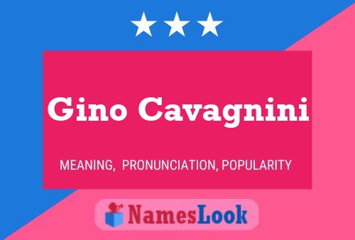 Gino Cavagnini Naam Poster