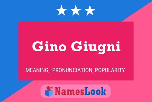 Gino Giugni Naam Poster