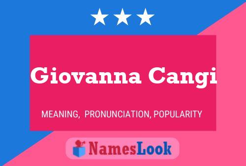 Giovanna Cangi Naam Poster