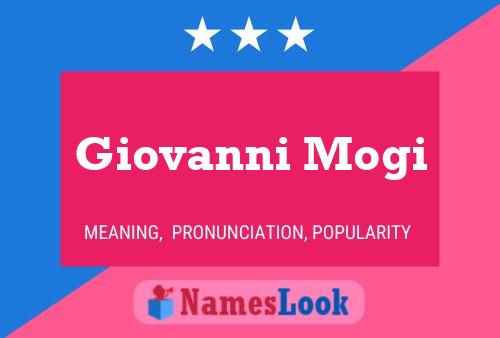 Giovanni Mogi Naam Poster