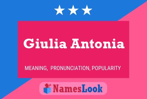 Giulia Antonia Naam Poster