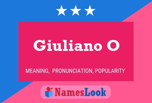 Giuliano O Naam Poster