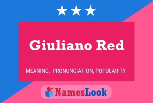 Giuliano Red Naam Poster