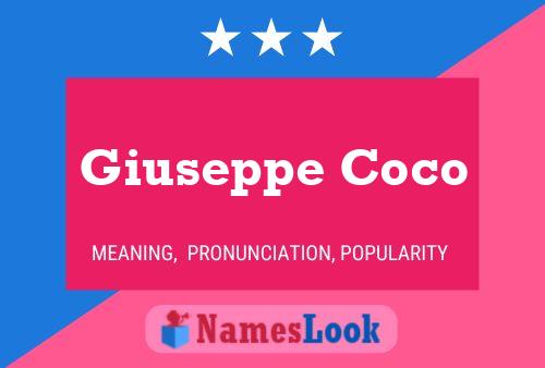 Giuseppe Coco Naam Poster