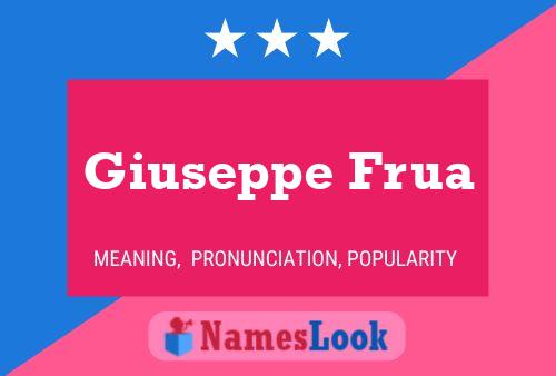 Giuseppe Frua Naam Poster