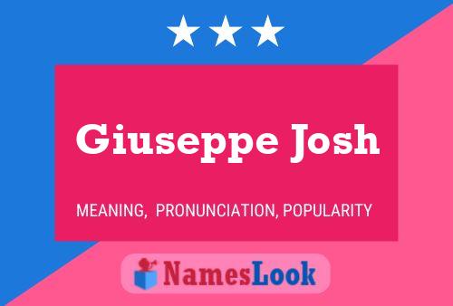 Giuseppe Josh Naam Poster