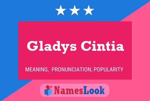 Gladys Cintia Naam Poster