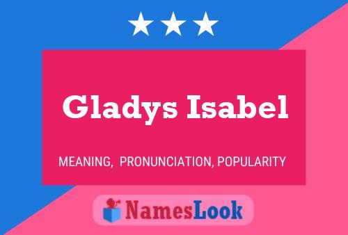 Gladys Isabel Naam Poster