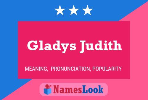 Gladys Judith Naam Poster