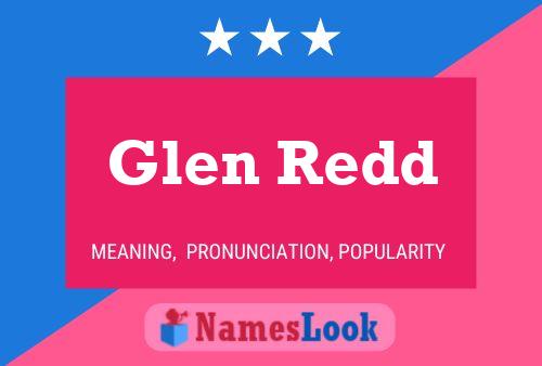 Glen Redd Naam Poster