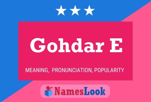 Gohdar E Naam Poster