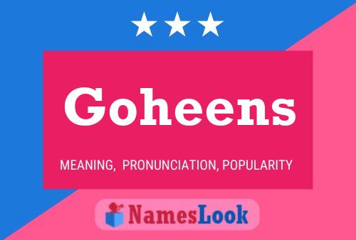 Goheens Naam Poster