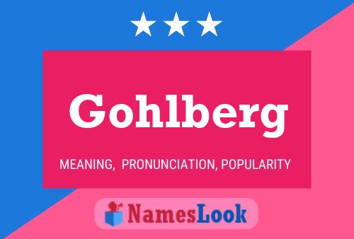 Gohlberg Naam Poster