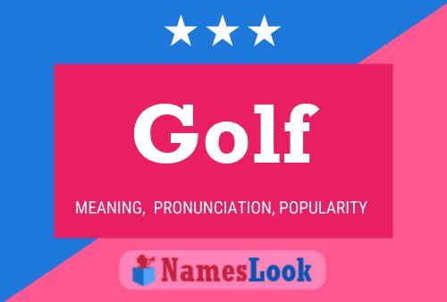 Golf Naam Poster