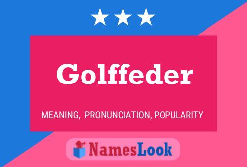 Golffeder Naam Poster