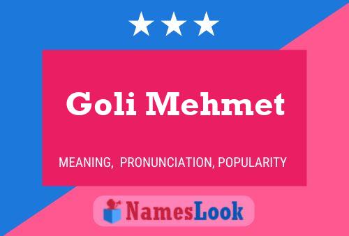 Goli Mehmet Naam Poster