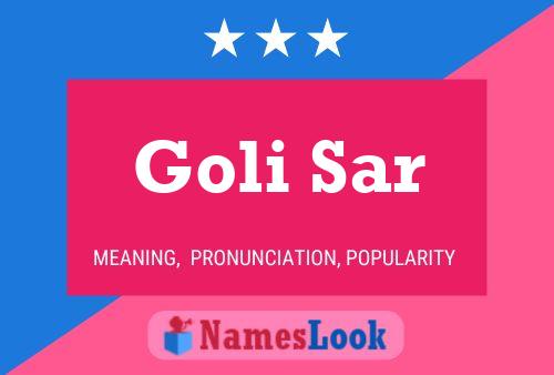 Goli Sar Naam Poster