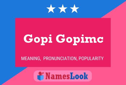 Gopi Gopimc Naam Poster