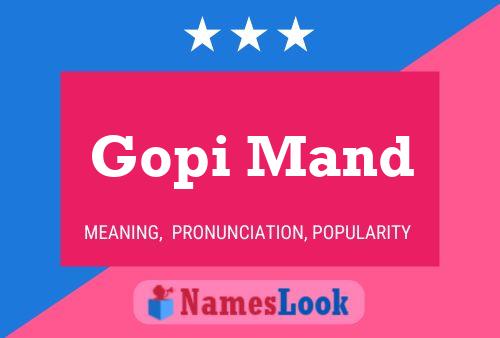 Gopi Mand Naam Poster