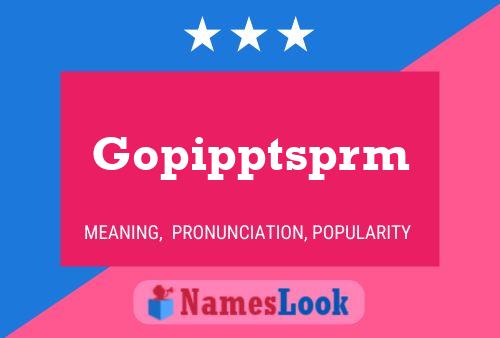 Gopipptsprm Naam Poster