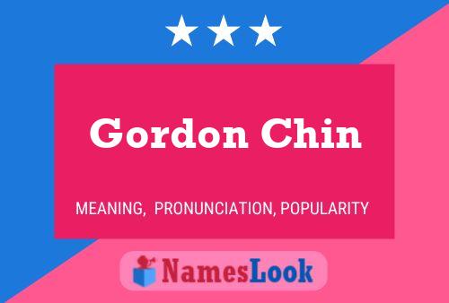 Gordon Chin Naam Poster