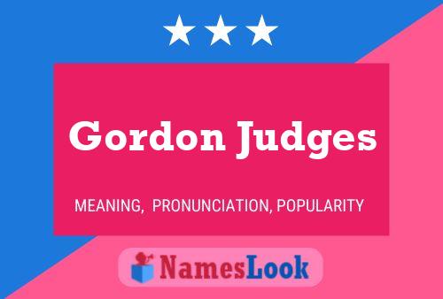 Gordon Judges Naam Poster