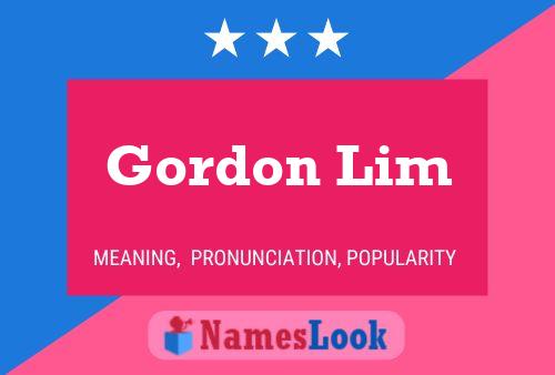 Gordon Lim Naam Poster