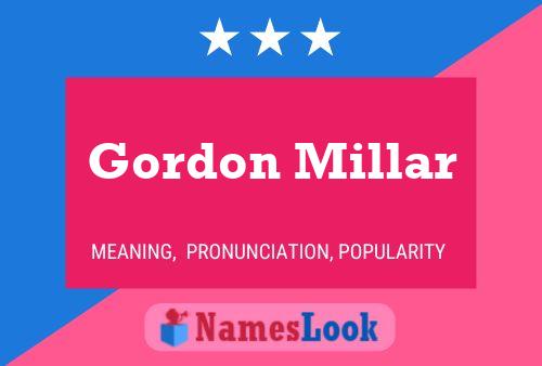 Gordon Millar Naam Poster