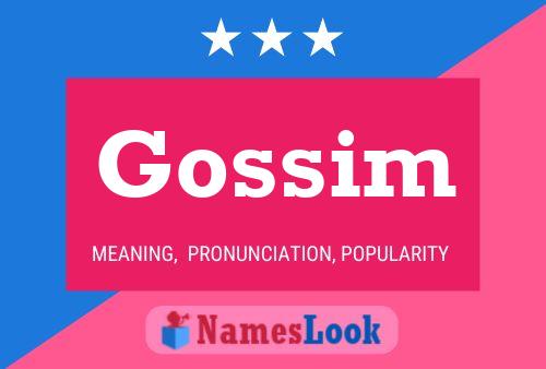 Gossim Naam Poster