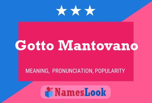 Gotto Mantovano Naam Poster