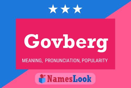 Govberg Naam Poster