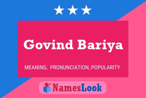 Govind Bariya Naam Poster