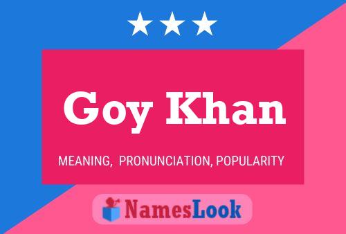 Goy Khan Naam Poster