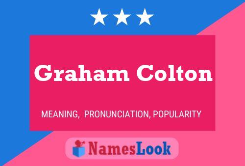 Graham Colton Naam Poster