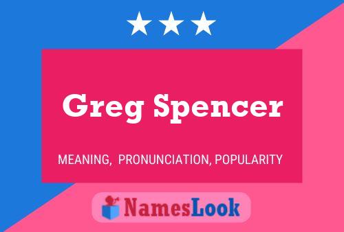 Greg Spencer Naam Poster