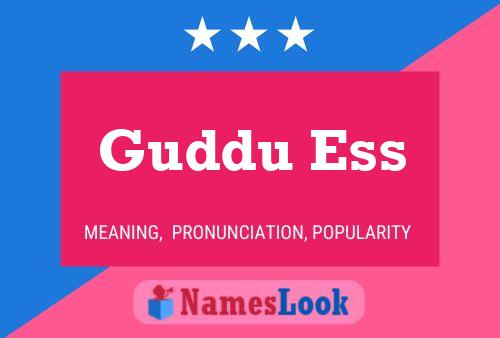 Guddu Ess Naam Poster