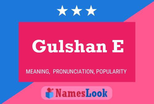 Gulshan E Naam Poster