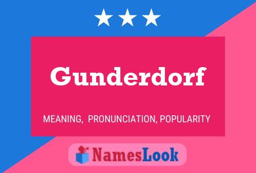 Gunderdorf Naam Poster