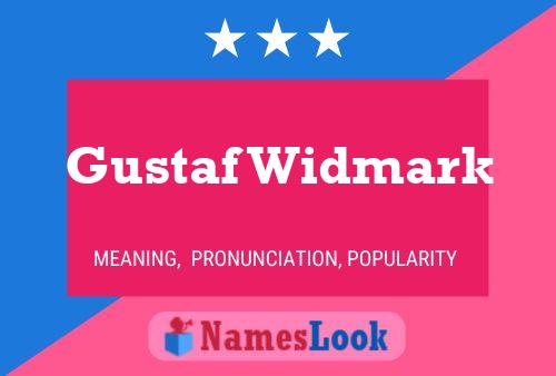 Gustaf Widmark Naam Poster