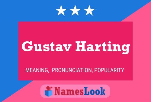 Gustav Harting Naam Poster