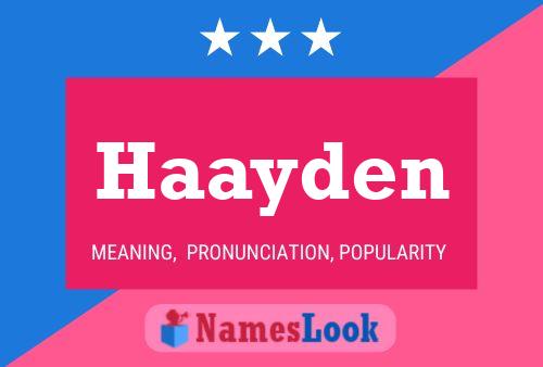 Haayden Naam Poster