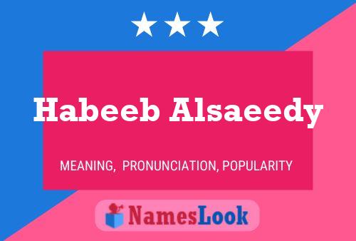 Habeeb Alsaeedy Naam Poster