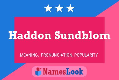 Haddon Sundblom Naam Poster