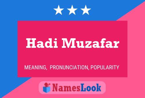 Hadi Muzafar Naam Poster