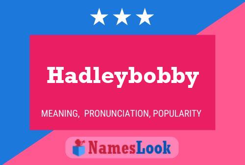 Hadleybobby Naam Poster