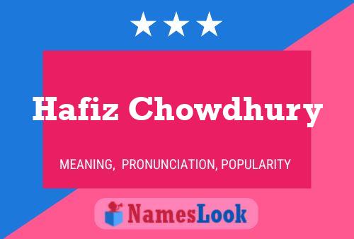 Hafiz Chowdhury Naam Poster