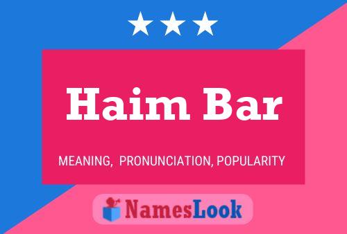 Haim Bar Naam Poster