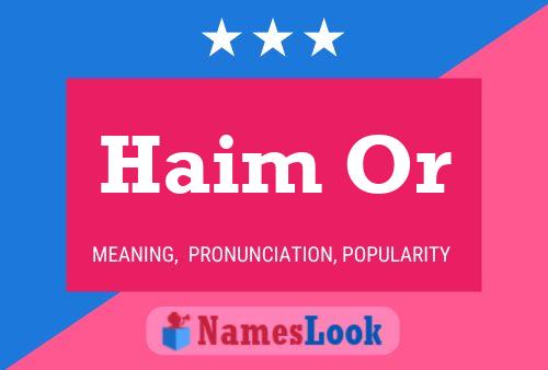 Haim Or Naam Poster