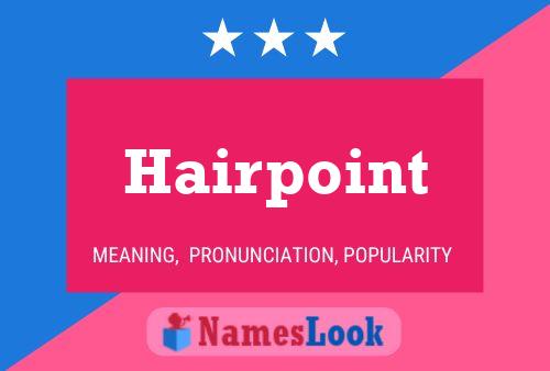 Hairpoint Naam Poster